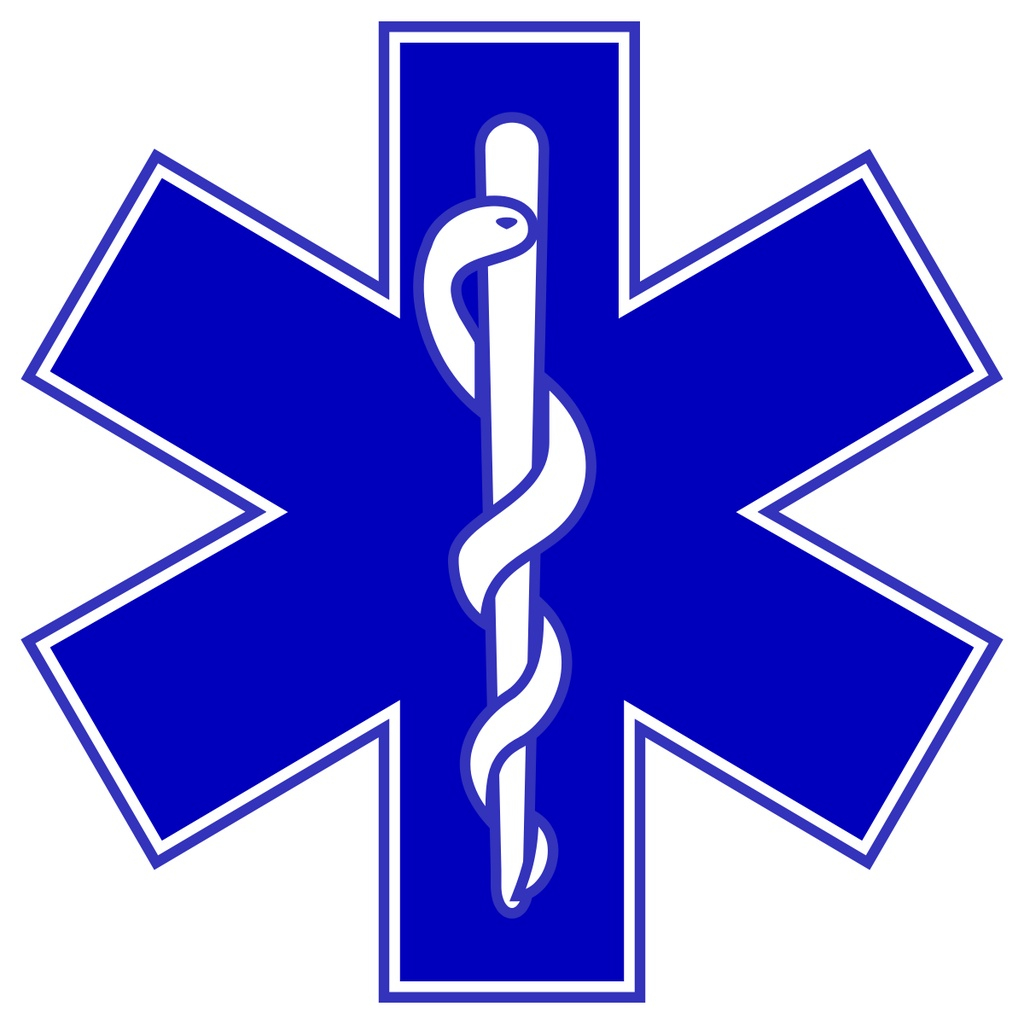 EMT Star of Life Logo High Quality UV DTF Sticker