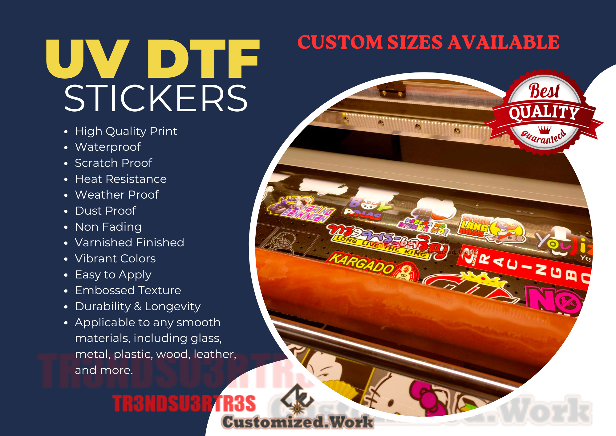 1 GANAP Guardians Logo High Quality UV DTF Stickers - Image 2