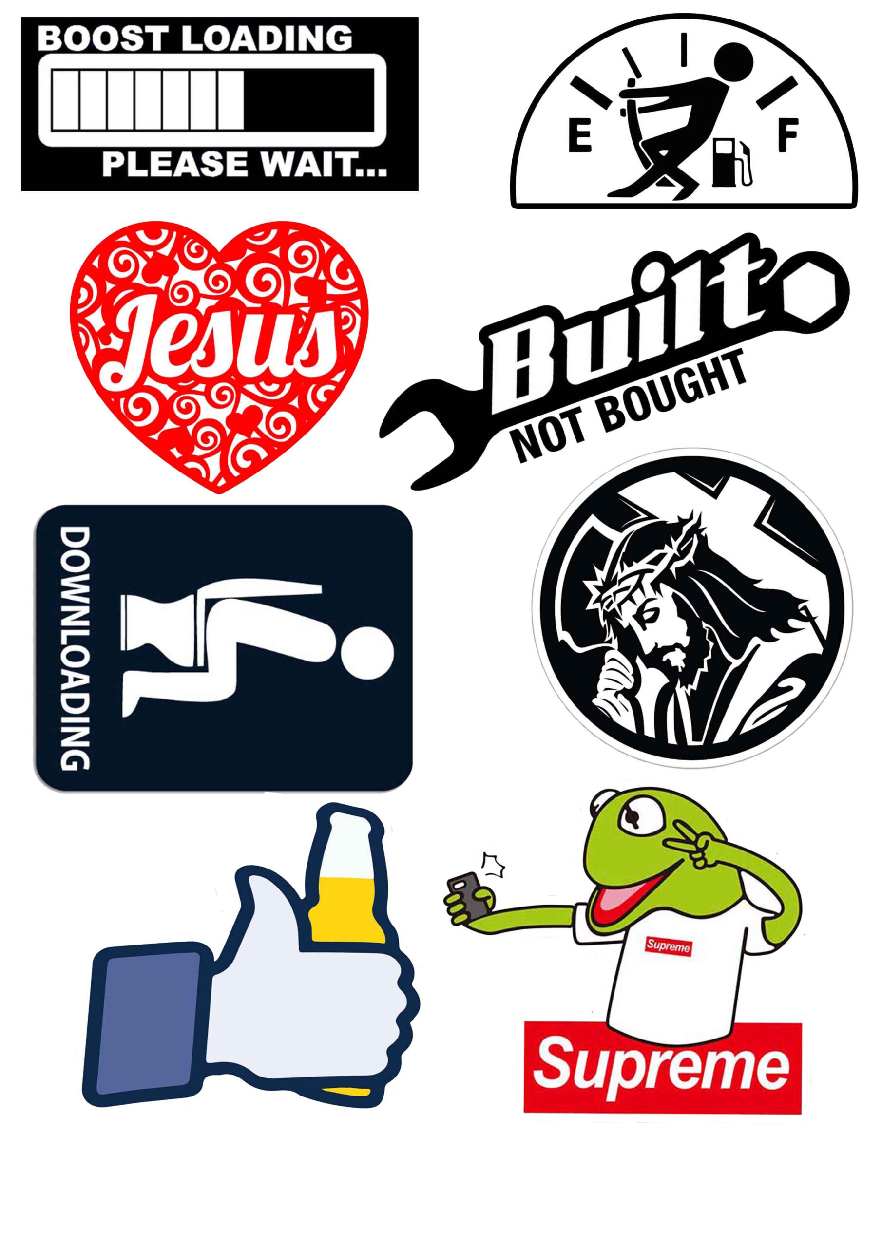 HIGH QUALITY UV PRINTED STICKERS for MOTORCYCLE, CAR, TUMBLER, MAGS, ETC - SOLD PER SET A4 SIZE G2 - Image 7