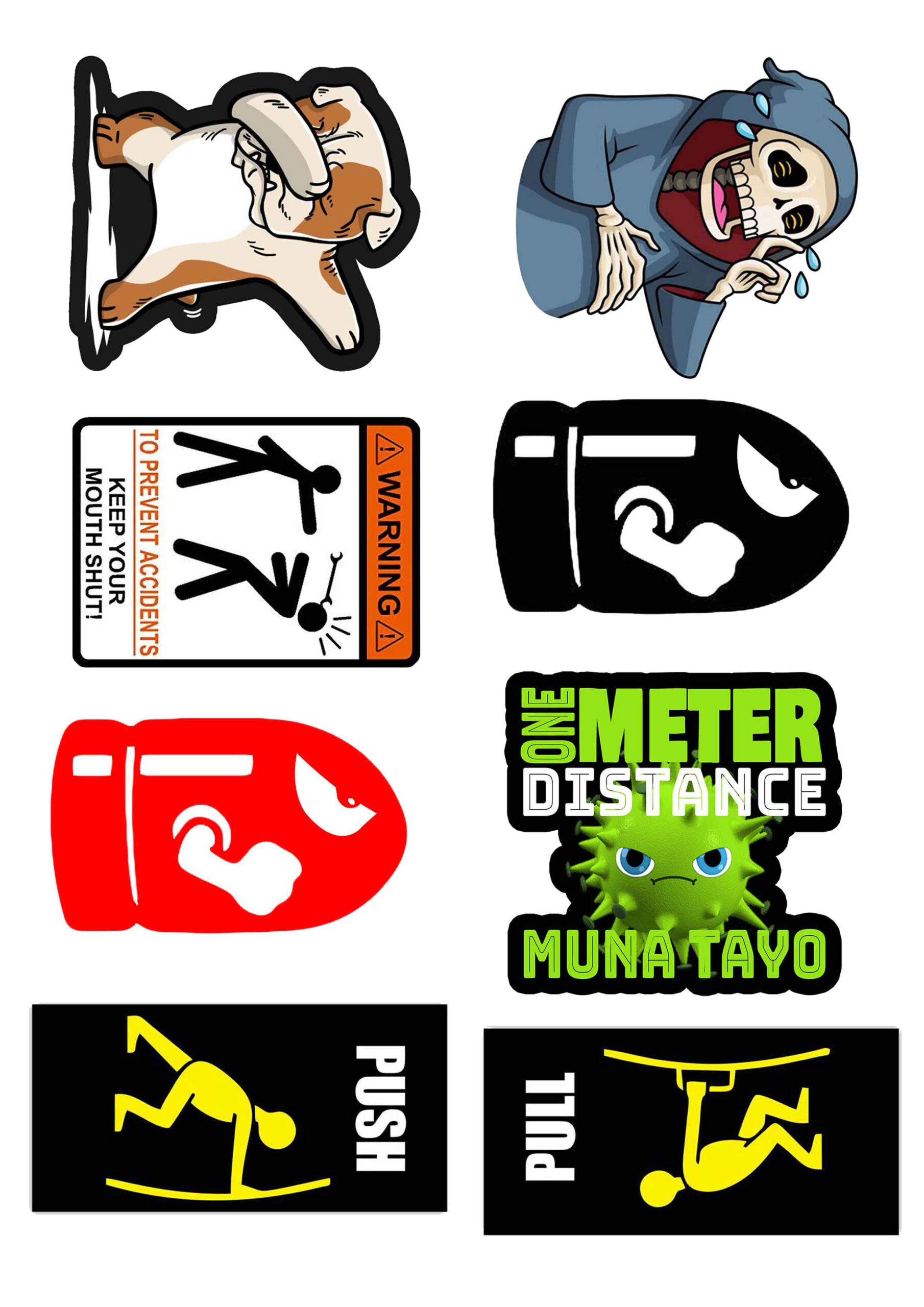 HIGH QUALITY UV PRINTED STICKERS for MOTORCYCLE, CAR, TUMBLER, MAGS, ETC - SOLD PER SET A4 SIZE G2 - Image 8