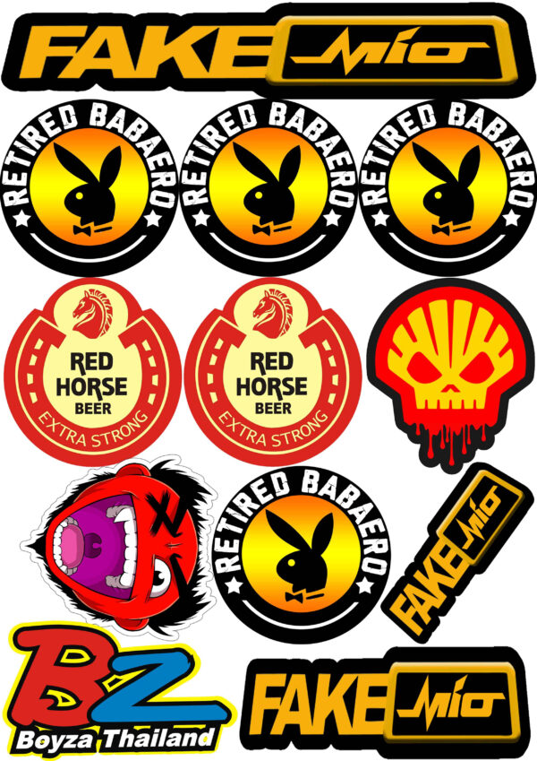 HIGH QUALITY UV PRINTED STICKERS for MOTORCYCLE, CAR, TUMBLER, MAGS, ETC - SOLD PER SET A4 SIZE G2 - Image 16