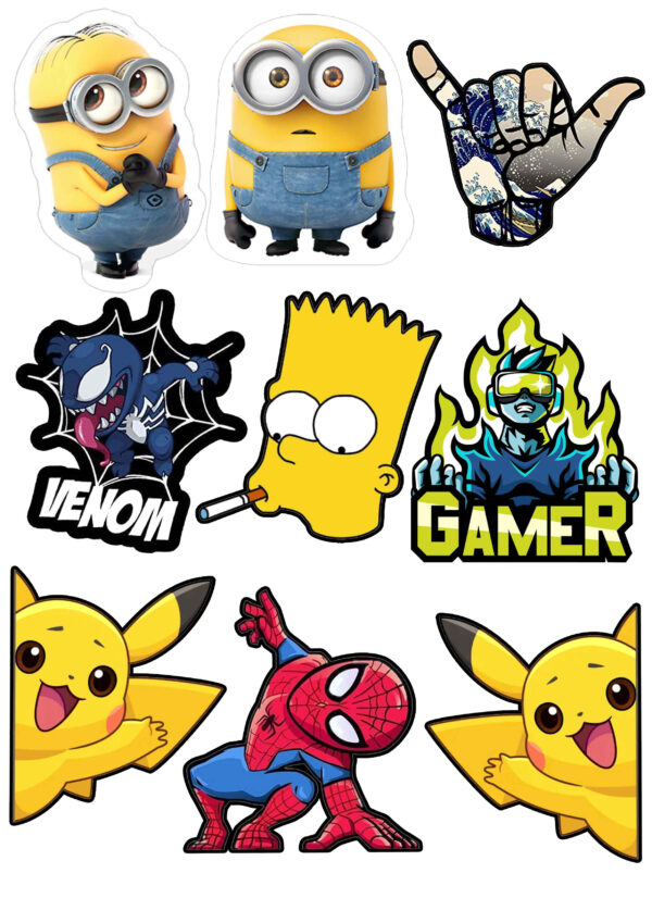 HIGH QUALITY UV PRINTED STICKERS for MOTORCYCLE, CAR, TUMBLER, MAGS, ETC - SOLD PER SET A4 SIZE G2 - Image 18