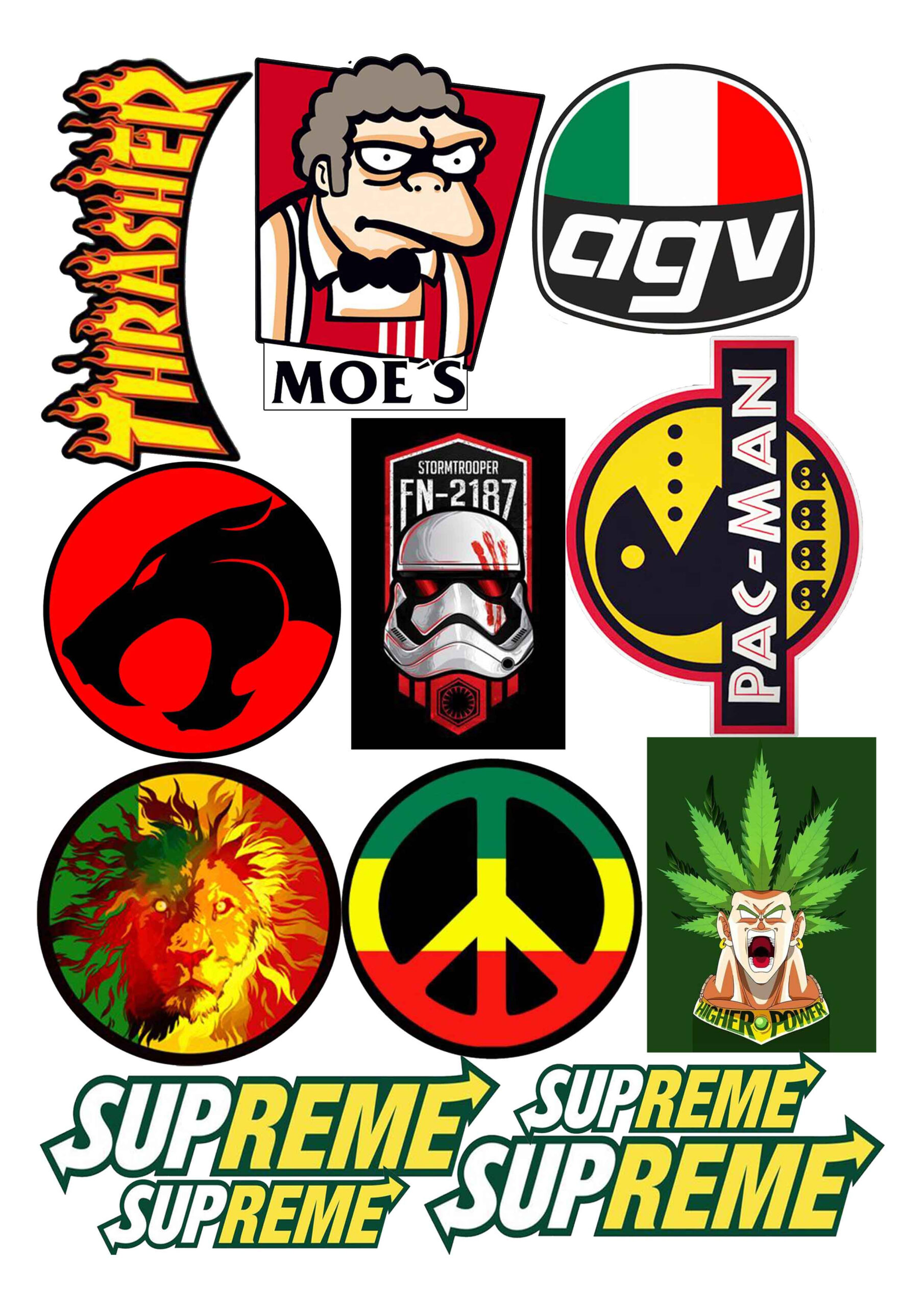 HIGH QUALITY UV PRINTED STICKERS for MOTORCYCLE, CAR, TUMBLER, MAGS, ETC - SOLD PER SET A4 SIZE G2 - Image 25