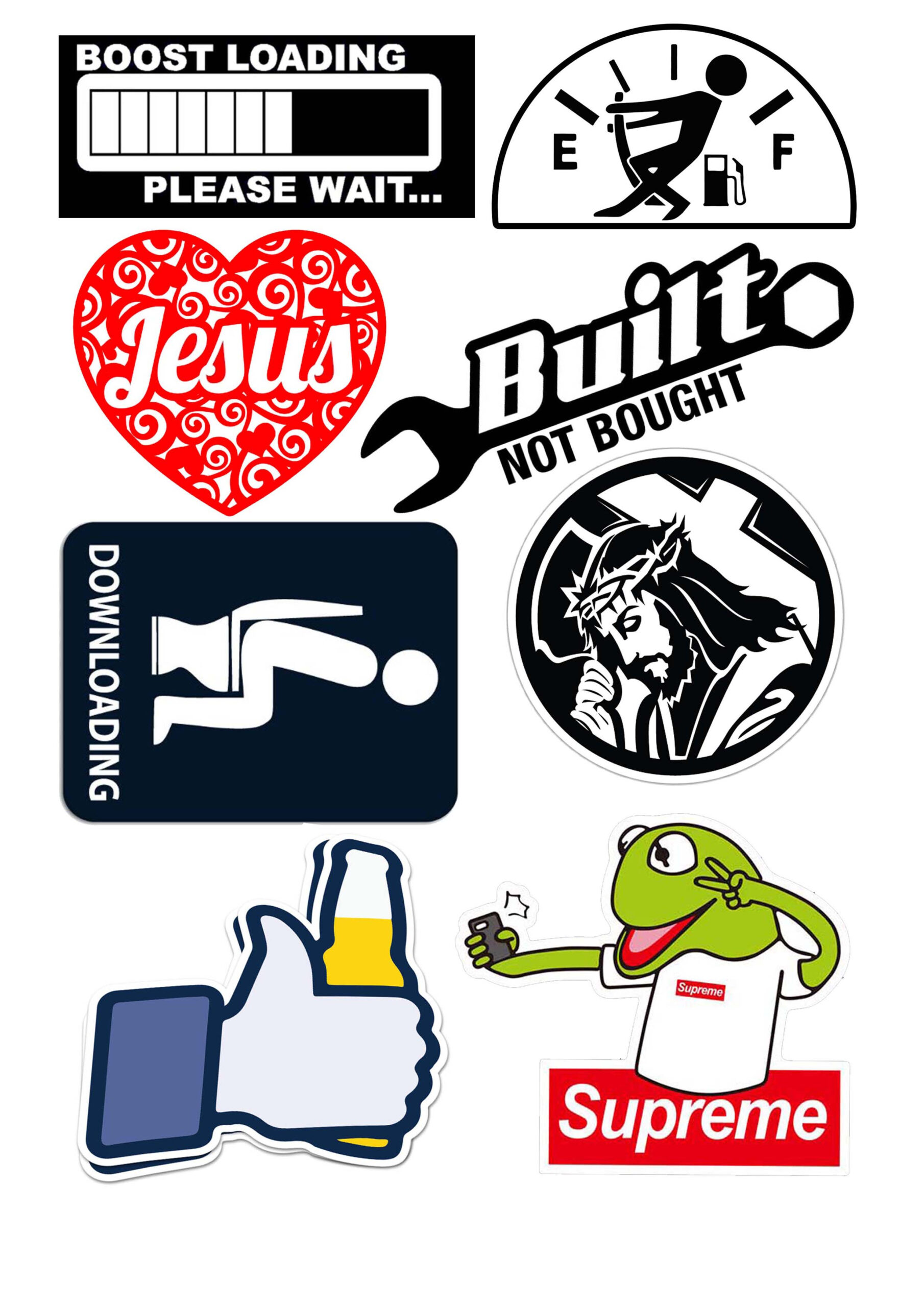 HIGH QUALITY UV PRINTED STICKERS for MOTORCYCLE, CAR, TUMBLER, MAGS, ETC - SOLD PER SET A4 SIZE G2 - Image 30