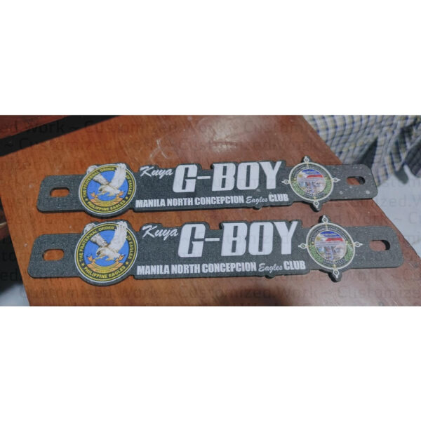 Customized Car Plate Number Emblem Badge - Image 5