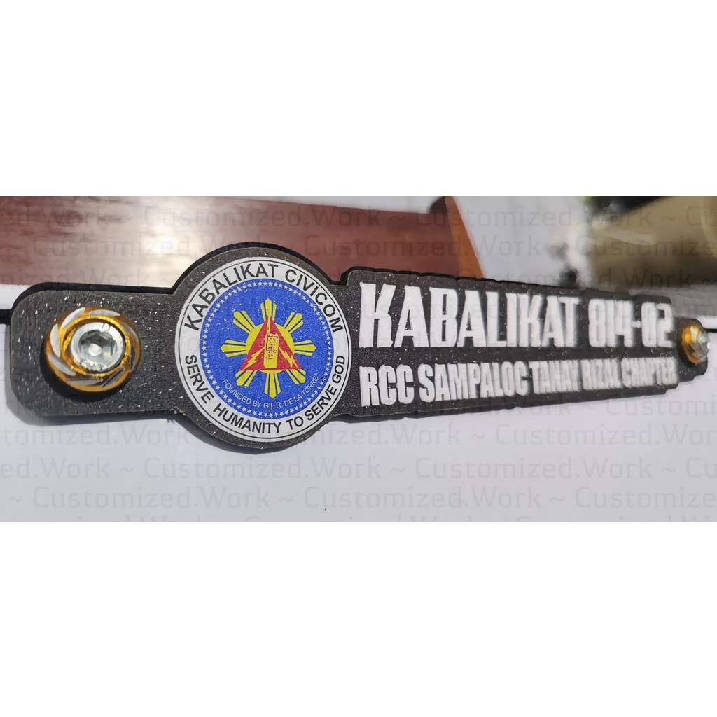 Customized Car Plate Number Emblem Badge - Image 7