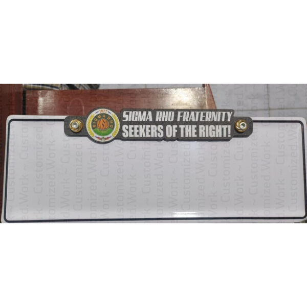Customized Car Plate Number Emblem Badge - Image 8