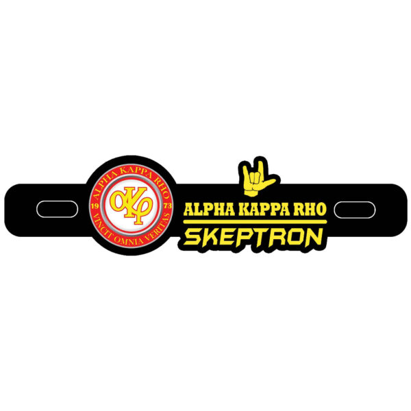 Skeptron Alpha Kappa Rho Akhro AKP Motorcycle Car Plate Number Emblem Badge - Image 6