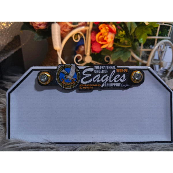 The Fraternal Order of Eagles TFOE Kuya Ate Agila Motorcycle Car Plate Number Emblem Badge - Image 4