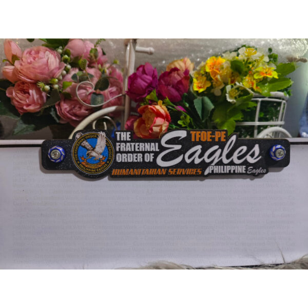 The Fraternal Order of Eagles TFOE Kuya Ate Agila Motorcycle Car Plate Number Emblem Badge - Image 5