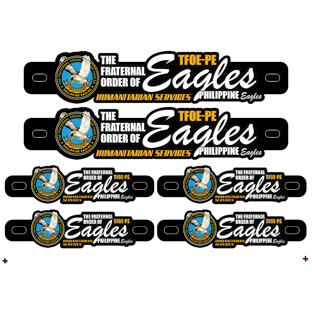 The Fraternal Order of Eagles TFOE Kuya Ate Agila Motorcycle Car Plate Number Emblem Badge - Image 7