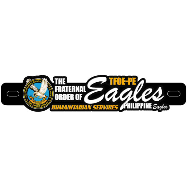 The Fraternal Order of Eagles TFOE Kuya Ate Agila Motorcycle Car Plate Number Emblem Badge - Image 8