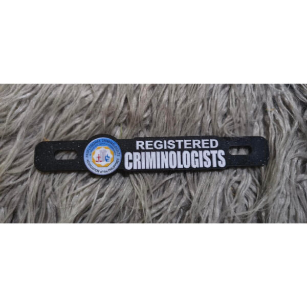 Registered Criminologist Motorcycle Plate Number Emblem Badge - Image 2