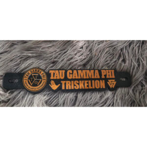 Tau Gamma Phi TGP Triskelion Motorcycle Car Plate Number Emblem Badge