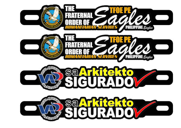 ARCHITECT Sa Arkitekto Sigurado Car/Motorcycle Plate Number Emblem Badge - Image 4
