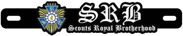 SRB Scouts Royal Brotherhood Motorcycle Car Plate Number Emblem Badge - Image 4