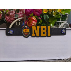 NBI National Bureau of Investigation Motorcycle Car Plate Number Emblem Badge