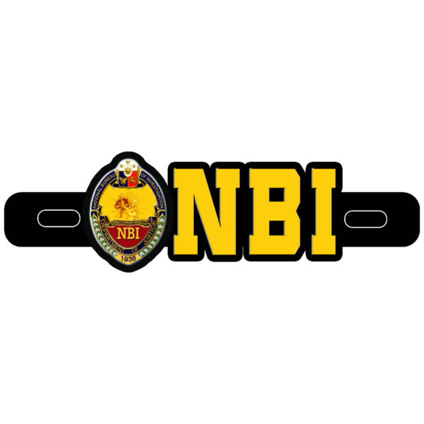 NBI National Bureau of Investigation Motorcycle Car Plate Number Emblem Badge - Image 3