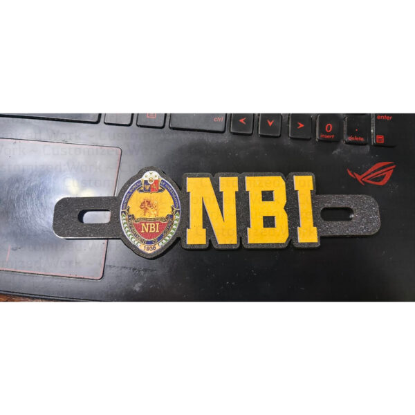 NBI National Bureau of Investigation Motorcycle Car Plate Number Emblem Badge - Image 8