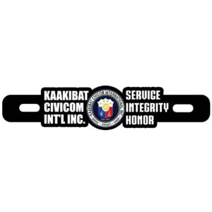 Kaakibat Civicom International Motorcycle Car Plate Number Emblem Badge