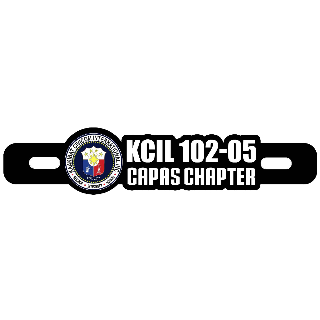 Kaakibat Civicom International Motorcycle Car Plate Number Emblem Badge - Image 3