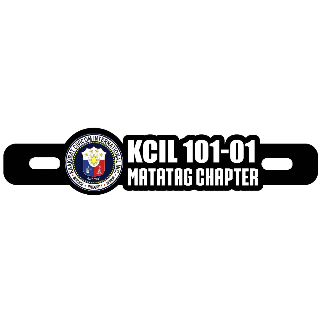 Kaakibat Civicom International Motorcycle Car Plate Number Emblem Badge - Image 8