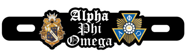 APO Alpha Phi Omega Car/Motorcycle Plate Number Emblem Badge - Image 4