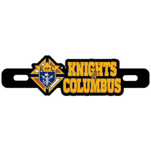 KofC Knights of Columbus Motorcycle Car Plate Number Emblem Badge