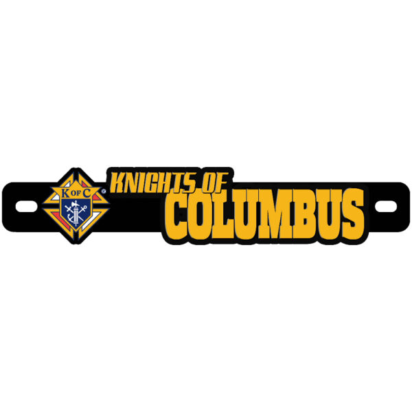 KofC Knights of Columbus Motorcycle Car Plate Number Emblem Badge - Image 2