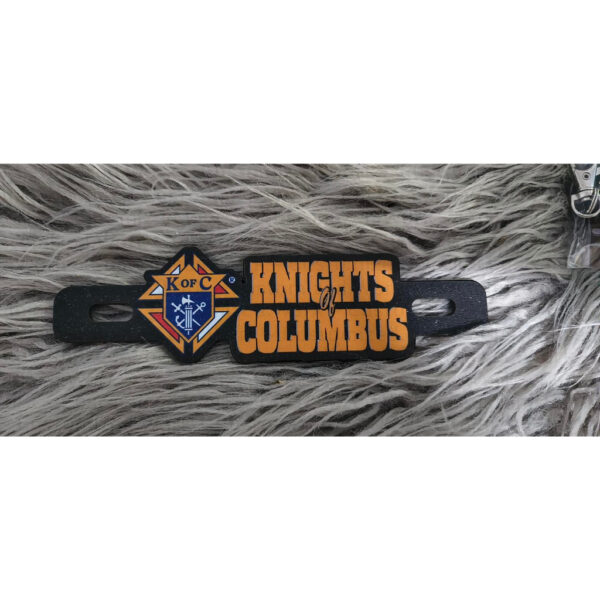 KofC Knights of Columbus Motorcycle Car Plate Number Emblem Badge - Image 8
