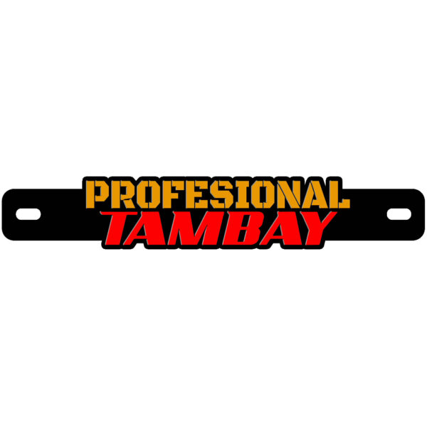 Professional Tambay Motorcycle Car Plate Number Emblem Badge - Image 3