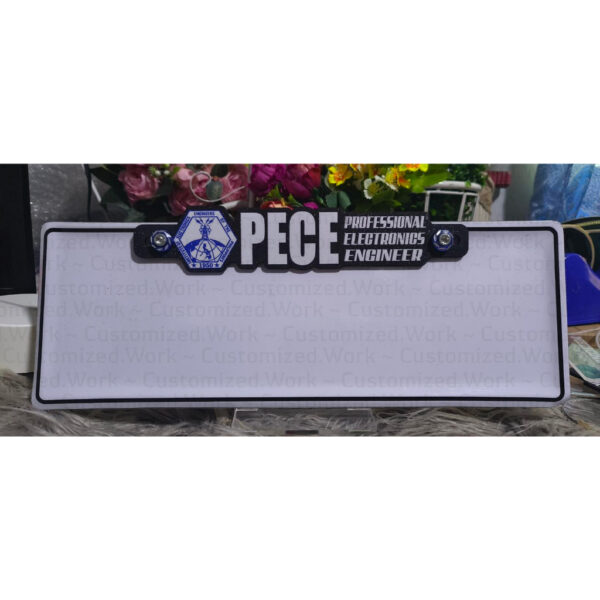 Professional Electronics Engineer PECE Motorcycle Car Plate Number Emblem Badge - Image 4