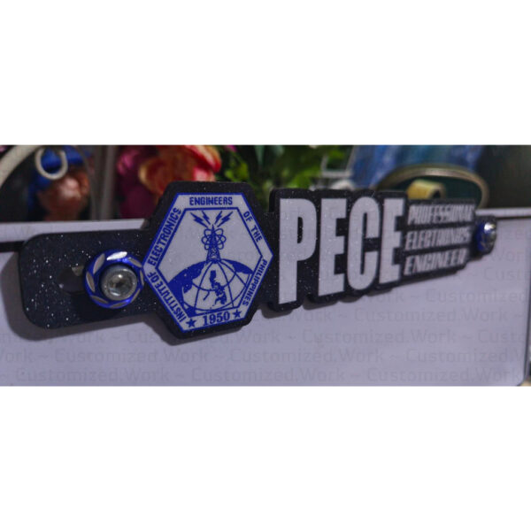 Professional Electronics Engineer PECE Motorcycle Car Plate Number Emblem Badge - Image 5