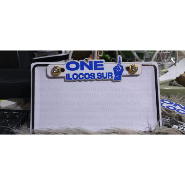 One Ilocos Sur Motorcycle Car Plate Number Emblem Badge