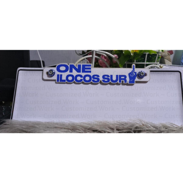 One Ilocos Sur Motorcycle Car Plate Number Emblem Badge - Image 2