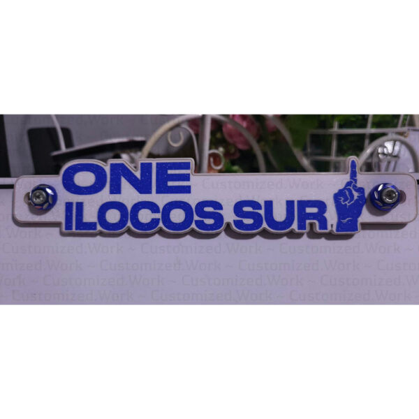 One Ilocos Sur Motorcycle Car Plate Number Emblem Badge - Image 5