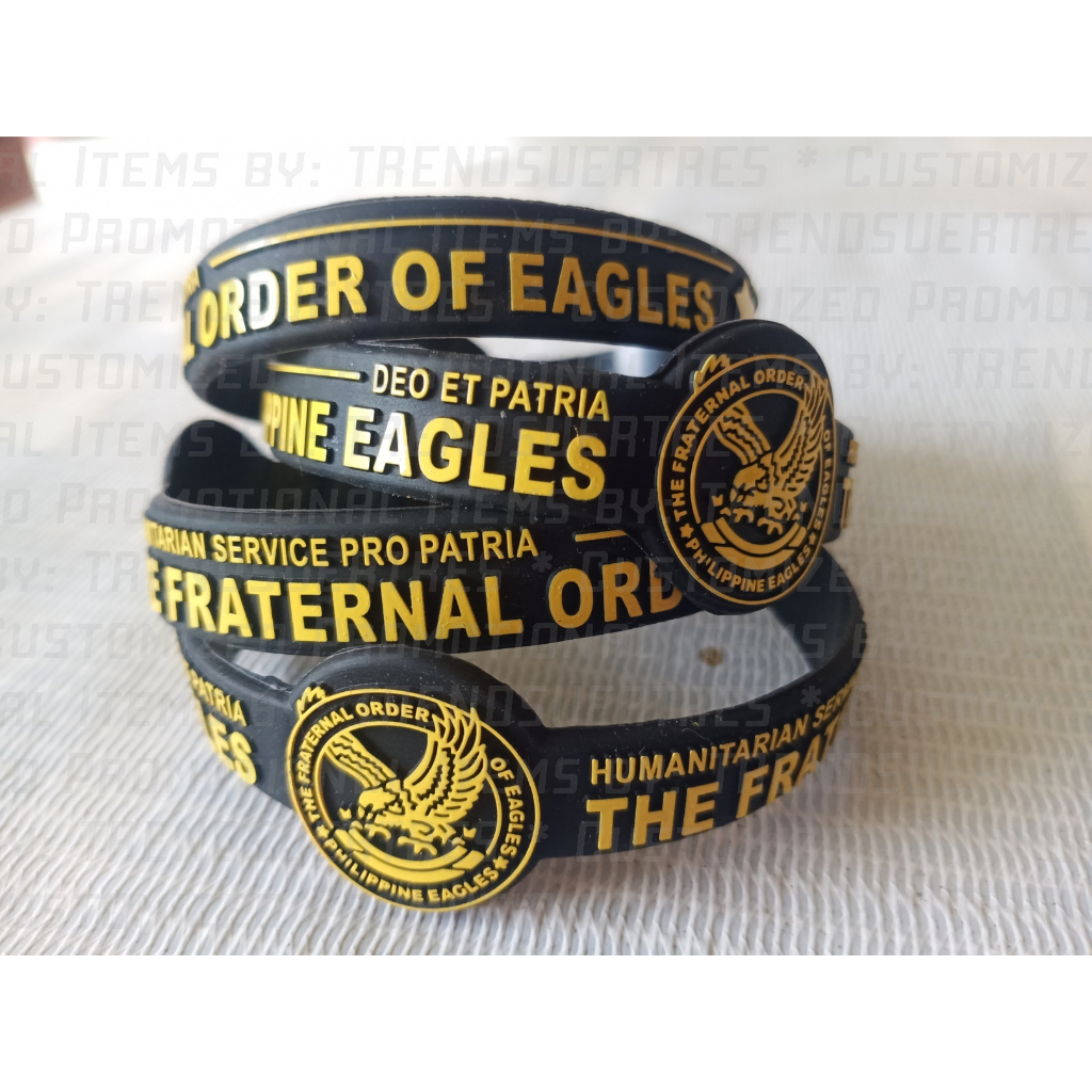 5PCS - The Fraternal Order of Eagles Philippines Eagles - Baller Band - EMBOSSED - NO CUT END - Image 2