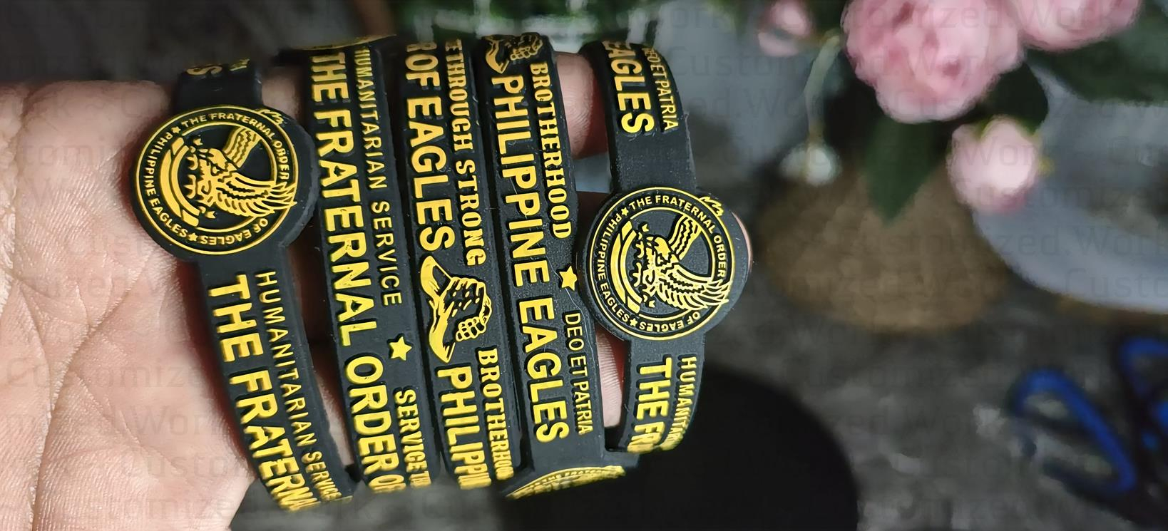 5PCS - The Fraternal Order of Eagles Philippines Eagles - Baller Band - EMBOSSED - NO CUT END - Image 8