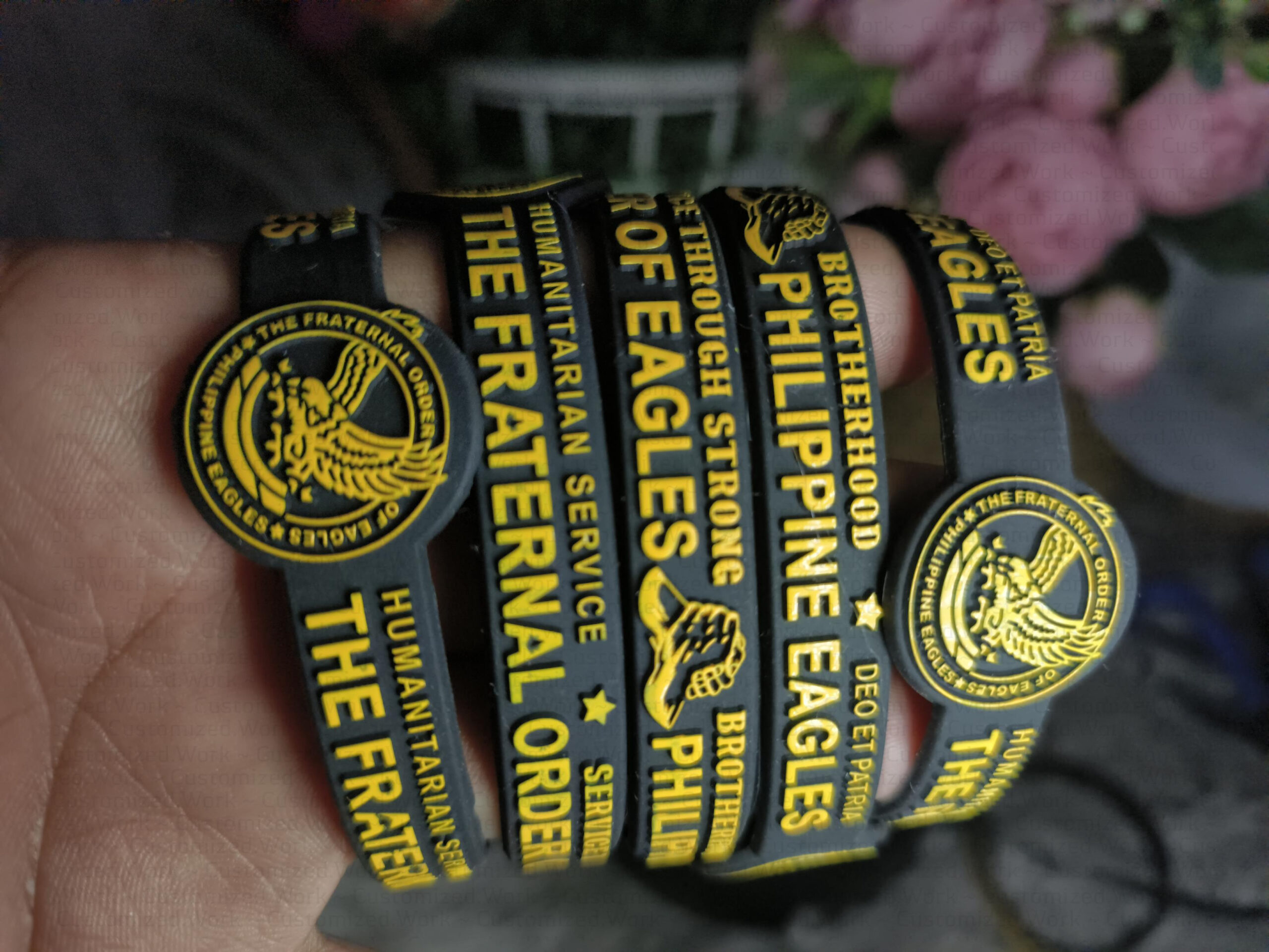 5PCS - The Fraternal Order of Eagles Philippines Eagles - Baller Band - EMBOSSED - NO CUT END - Image 9