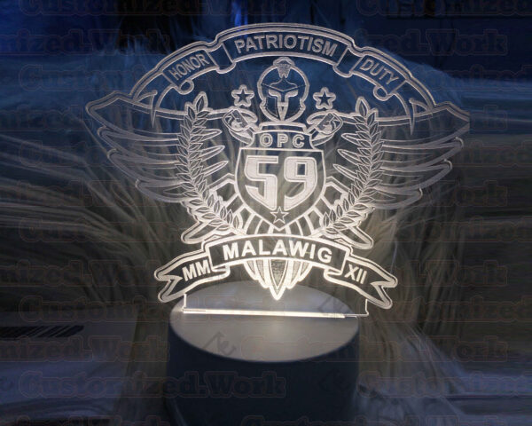 Customized AcryLED Logo Acrylic Creative Visualization Lamp Engrave with your name