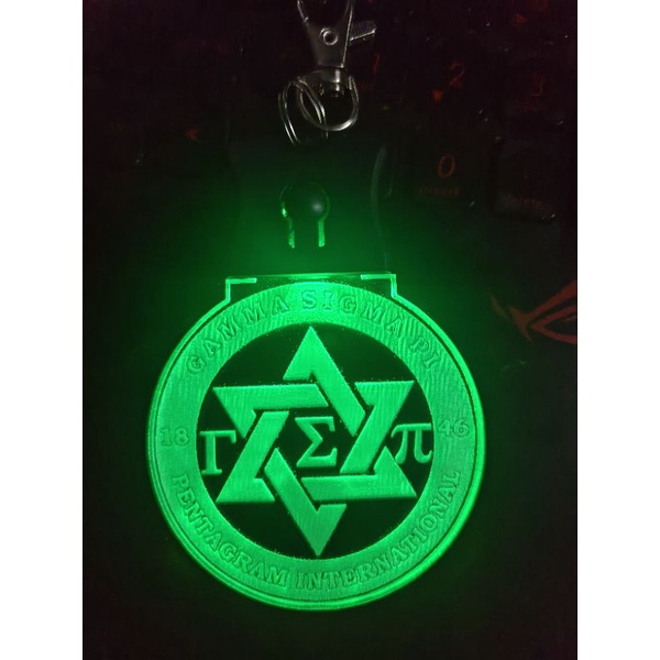 Customized AcryLED Flashing Sparkling LED Light Keychain - Image 2
