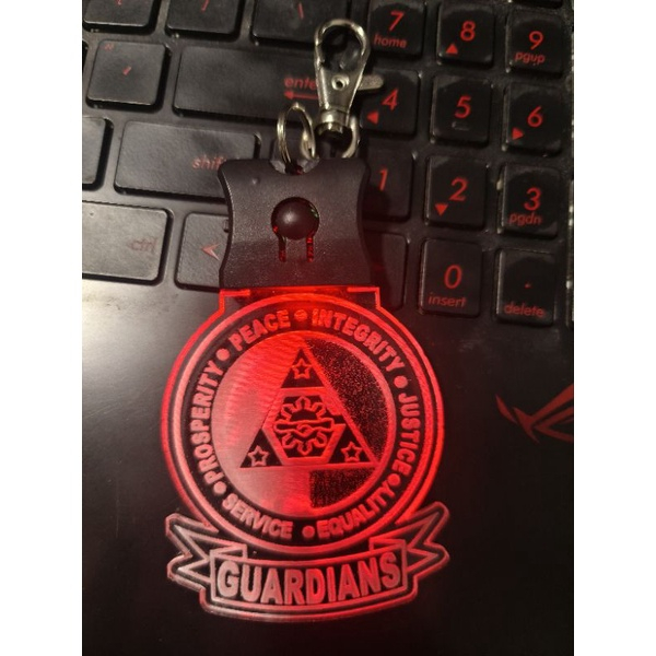 Customized AcryLED Flashing Sparkling LED Light Keychain - Image 3