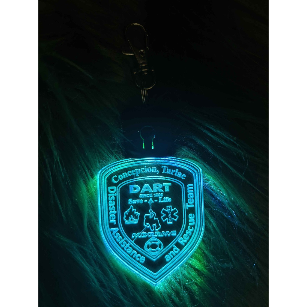 Customized AcryLED Flashing Sparkling LED Light Keychain - Image 9