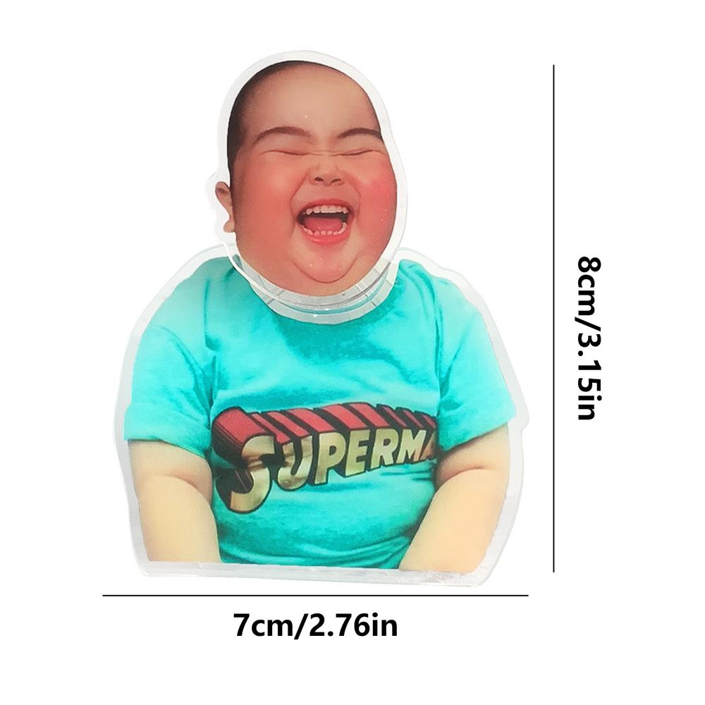 Customized your picture Wobble Head Figurine Cute Chubby Little Kids Car Bobblehead Battery Solar UV DTF - Image 2