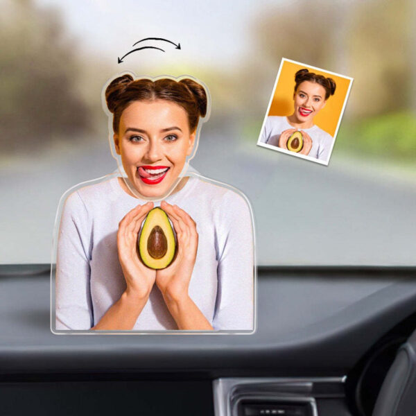 Customized your picture Wobble Head Figurine Cute Chubby Little Kids Car Bobblehead Battery Solar UV DTF - Image 3