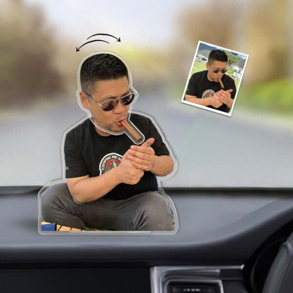 Customized your picture Wobble Head Figurine Cute Chubby Little Kids Car Bobblehead Battery Solar UV DTF - Image 4