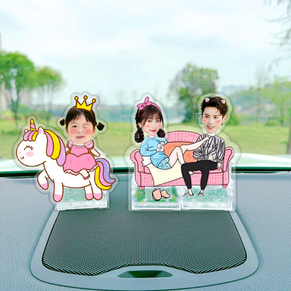 Wobble head Car decoration gift auto Battery Solar energy Customize any picture UV Printed - Image 6