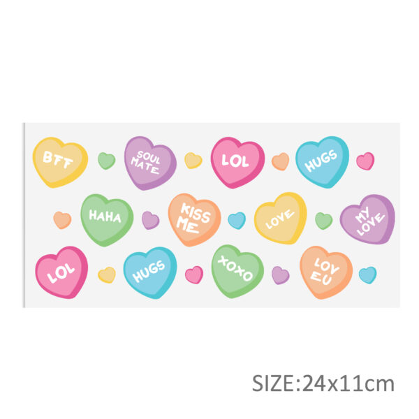 Cute Girl Waterproof Stickers UV DTF Sticker For 16oz Cups Transfer Sticker Custom Labels DIY Logo Waterproof - Image 5