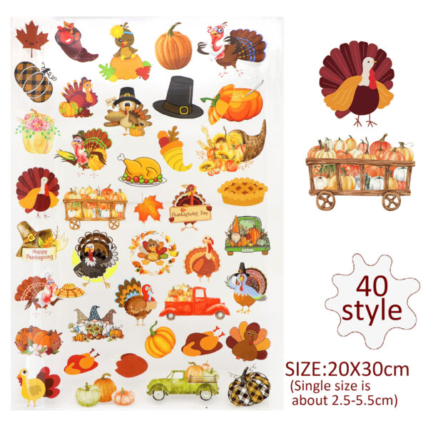 Halloween Bat Pumpkin UV DTF Stickers For Glass Cup Decoration Laptop Motorcycle Car Waterproof Sticker For Girl Kids - Image 9