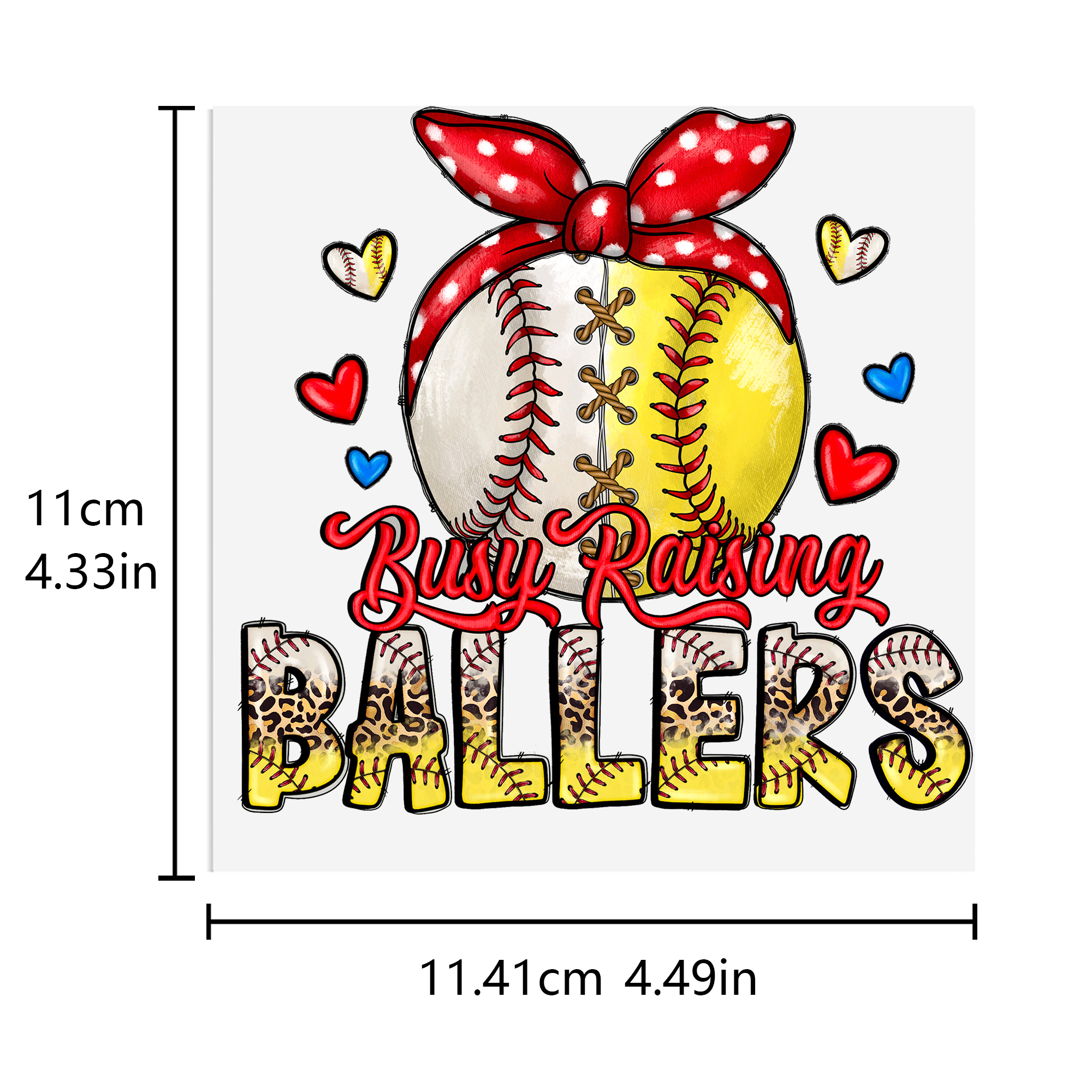 Baseball Waterproof Stickers UV DTF Sticker For 16oz Cups Transfer Sticker Custom Labels DIY Logo Waterproof - Image 2